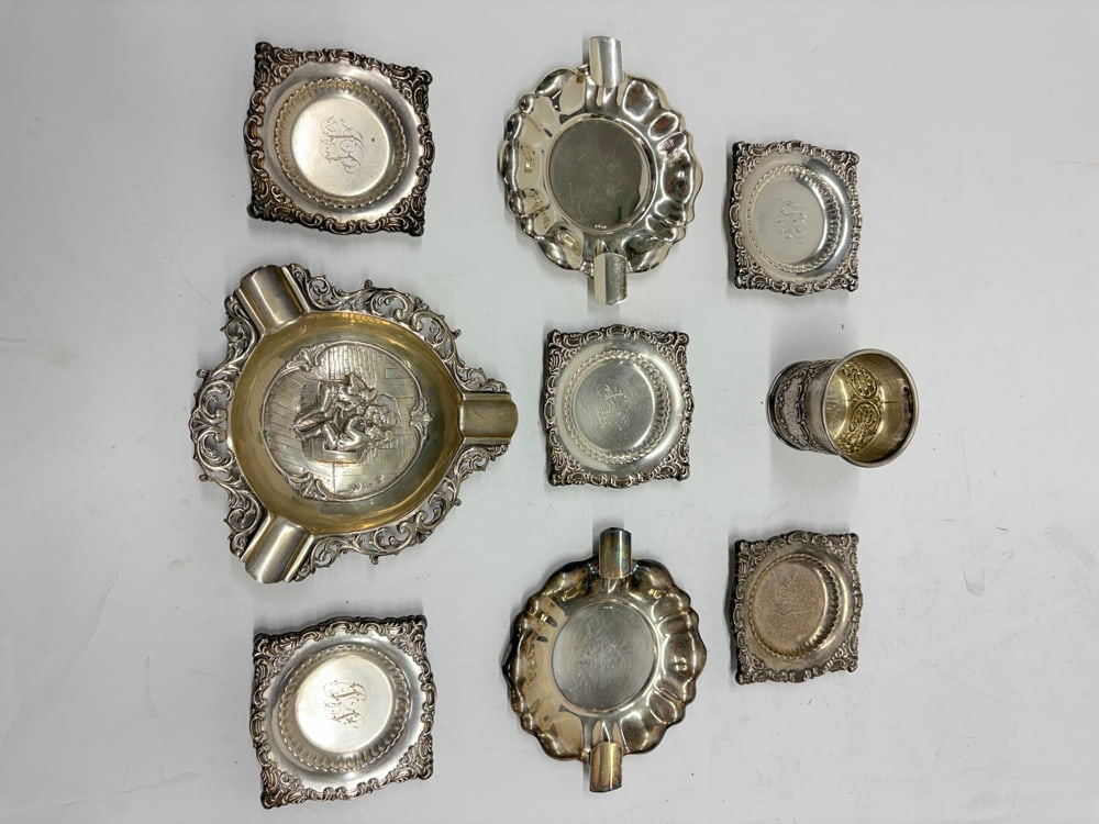 A Group of Sterling and 800-Silver Small Dishes and Others (1 of 1)