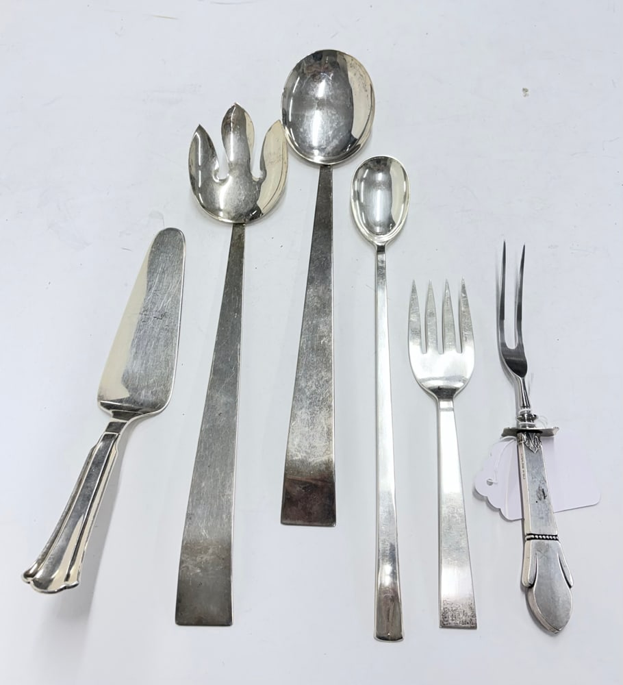 Two pieces of Harry Osaki, CA Silversmith Sterling Flatware with Others (1 of 1)