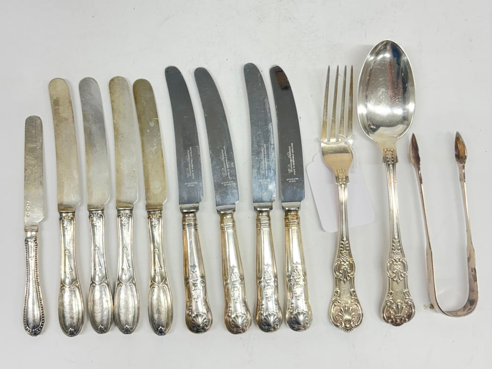 A group of English Sterling Flatware including Knives and Others (1 of 1)