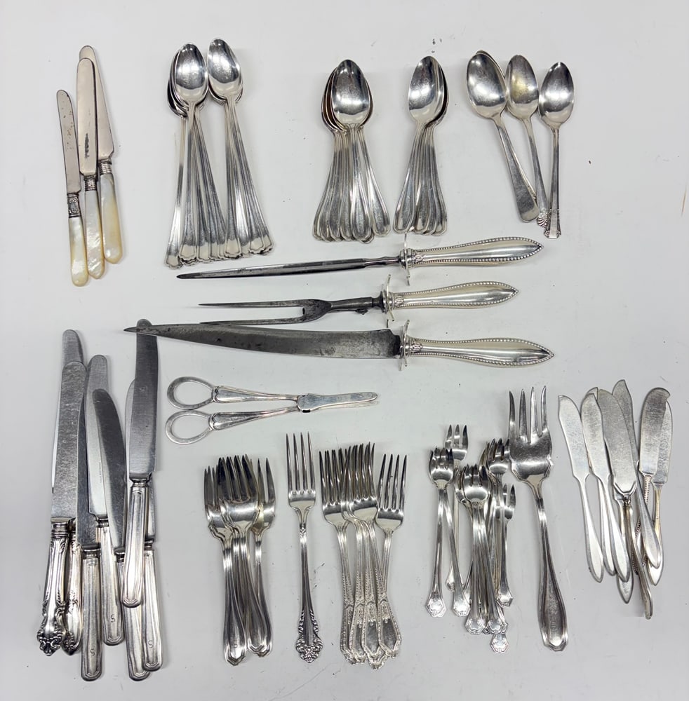 A Group of Silverplate Flatware in Various Patterns (1 of 1)