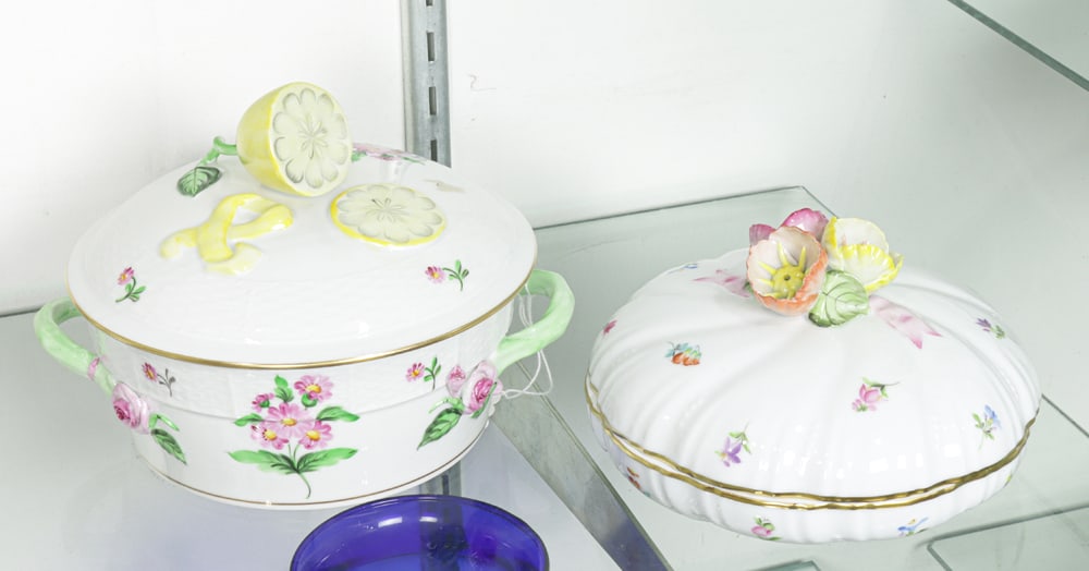 Two Herend Porcelain Covered Containers (1 of 1)