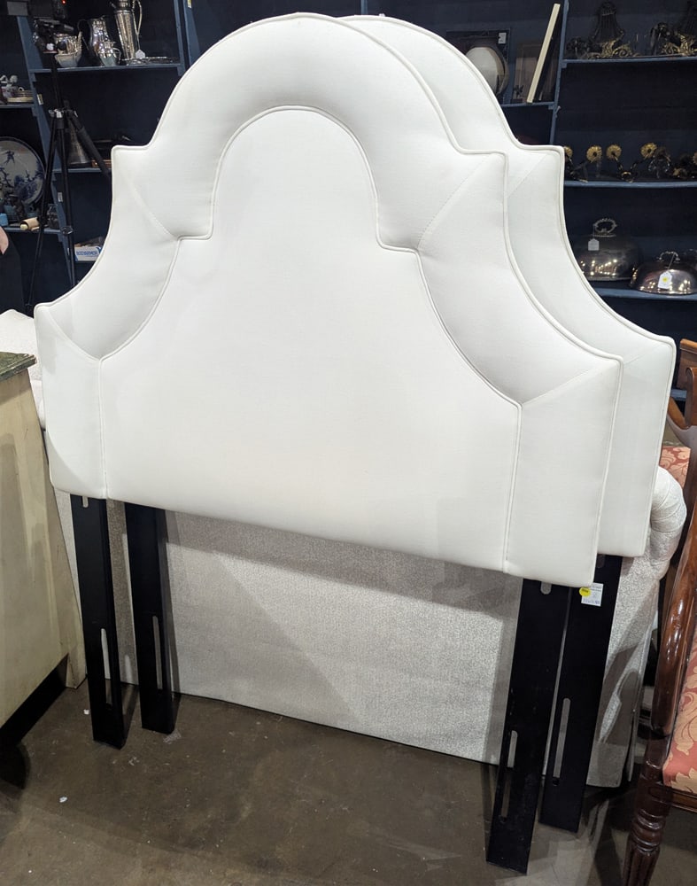 A pair of Contemporary upholstered twin-size headboards (1 of 1)