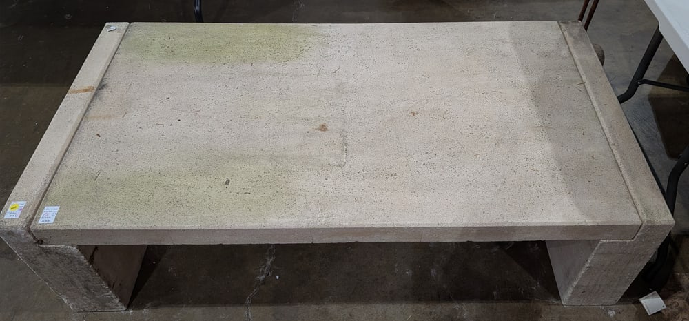 A Modern concrete coffee table or bench (1 of 1)