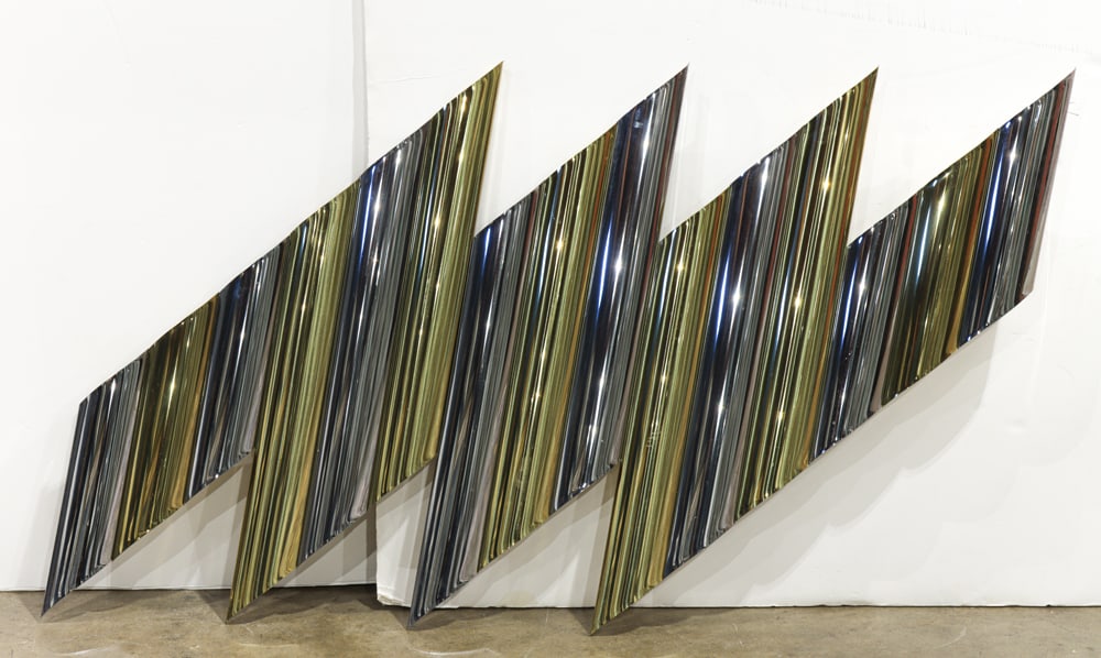 A Curtis Jere mixed metal 'Torrent' wall sculpture (1 of 1)