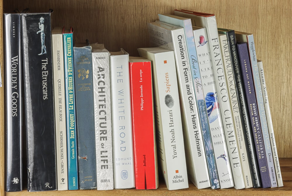 A collection of books on antique furniture, California contemporary art and others (1 of 1)