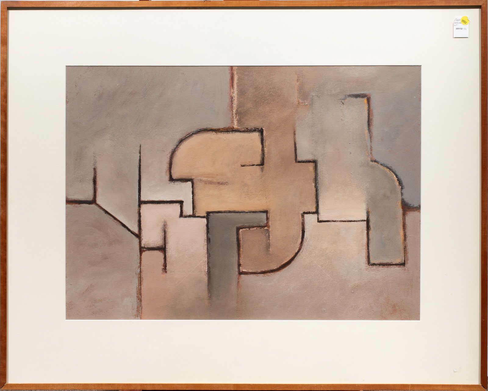 Work on paper, American School (20th century): American School (20th century), Untitled, pastel on paper, overall (with frame): 32.75"h x 40.75"w
