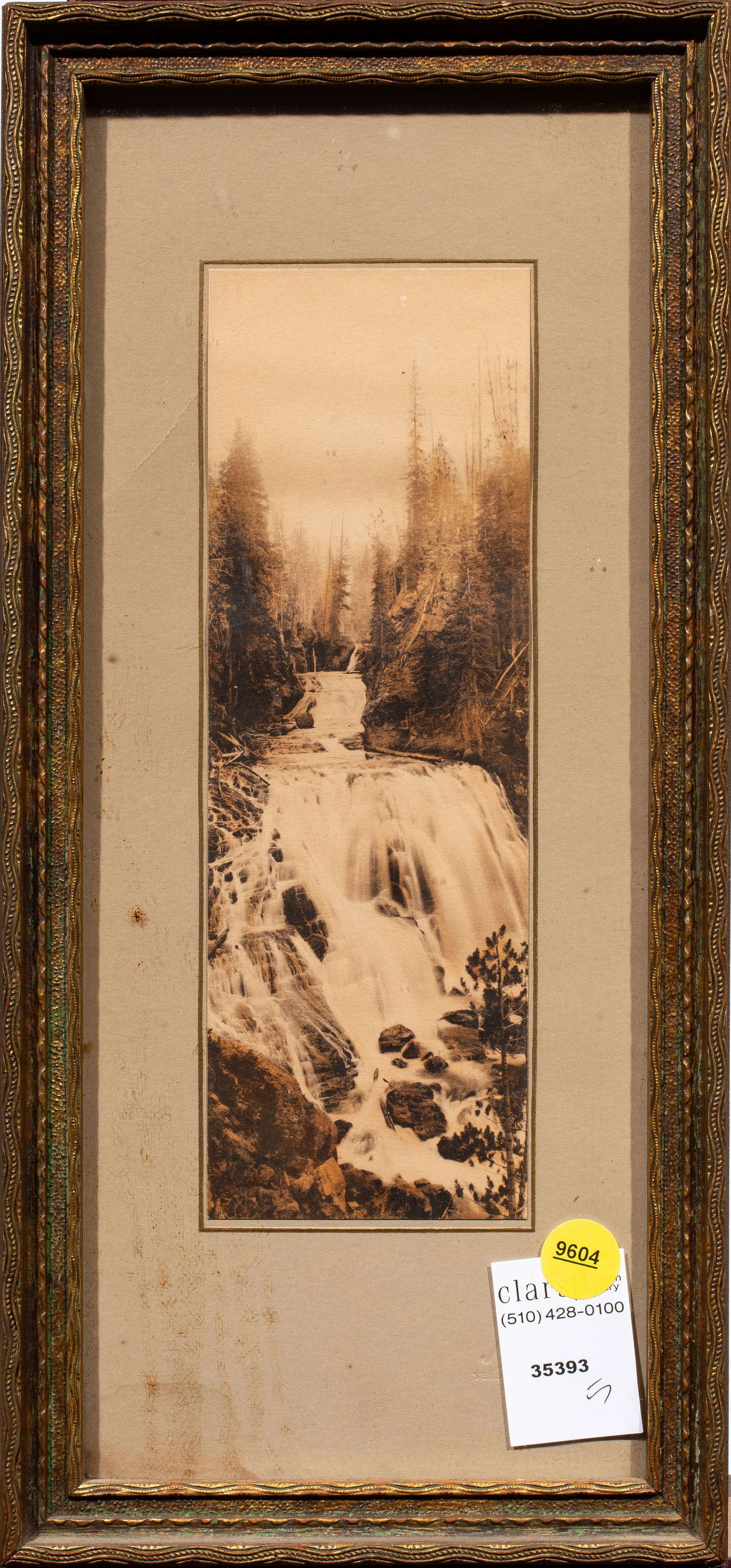 Photograph, American School (19th century): American School (19th century), Vernal Falls, photogravure, overall (with frame): 14.5"h x 7"w