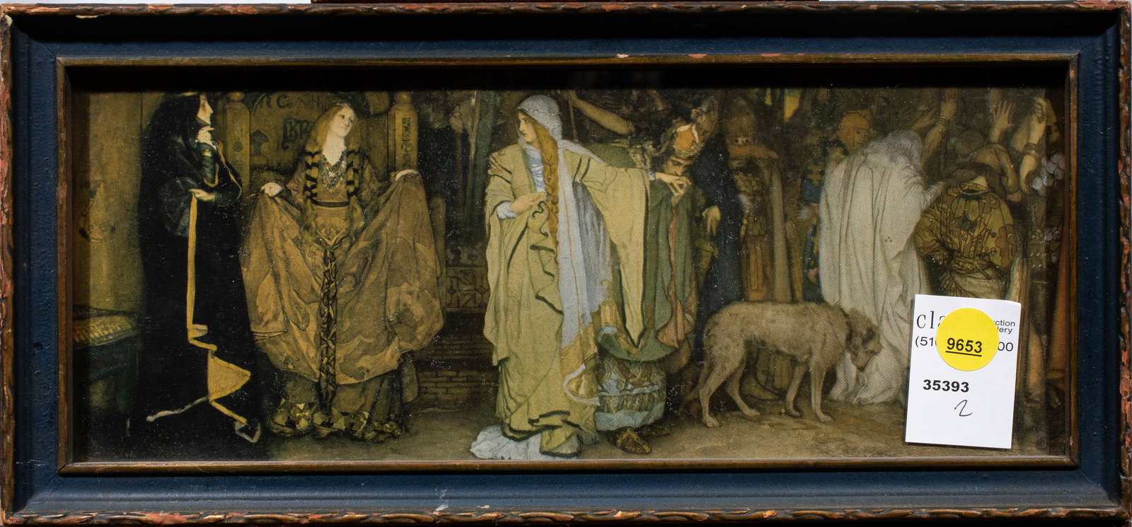 Print, After Edwin Austin Abbey: After Edwin Austin Abbey (American, 1852-1911), King Lear Scene, offset print, overall (with frame): 6"h x 13"w