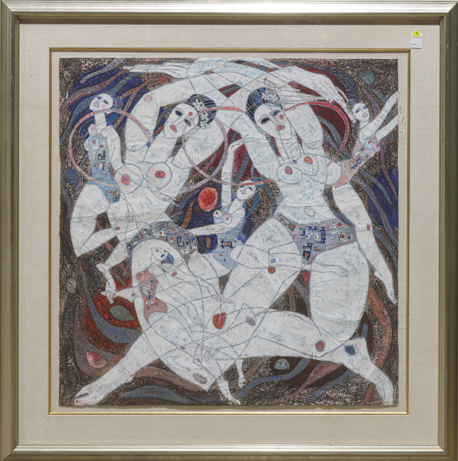 Jiang Tiefeng - Flight: Jiang Tiefeng - Flight. Acrylic on paper, signed lower right, framed and glazed, 41"h x 39.5"w.