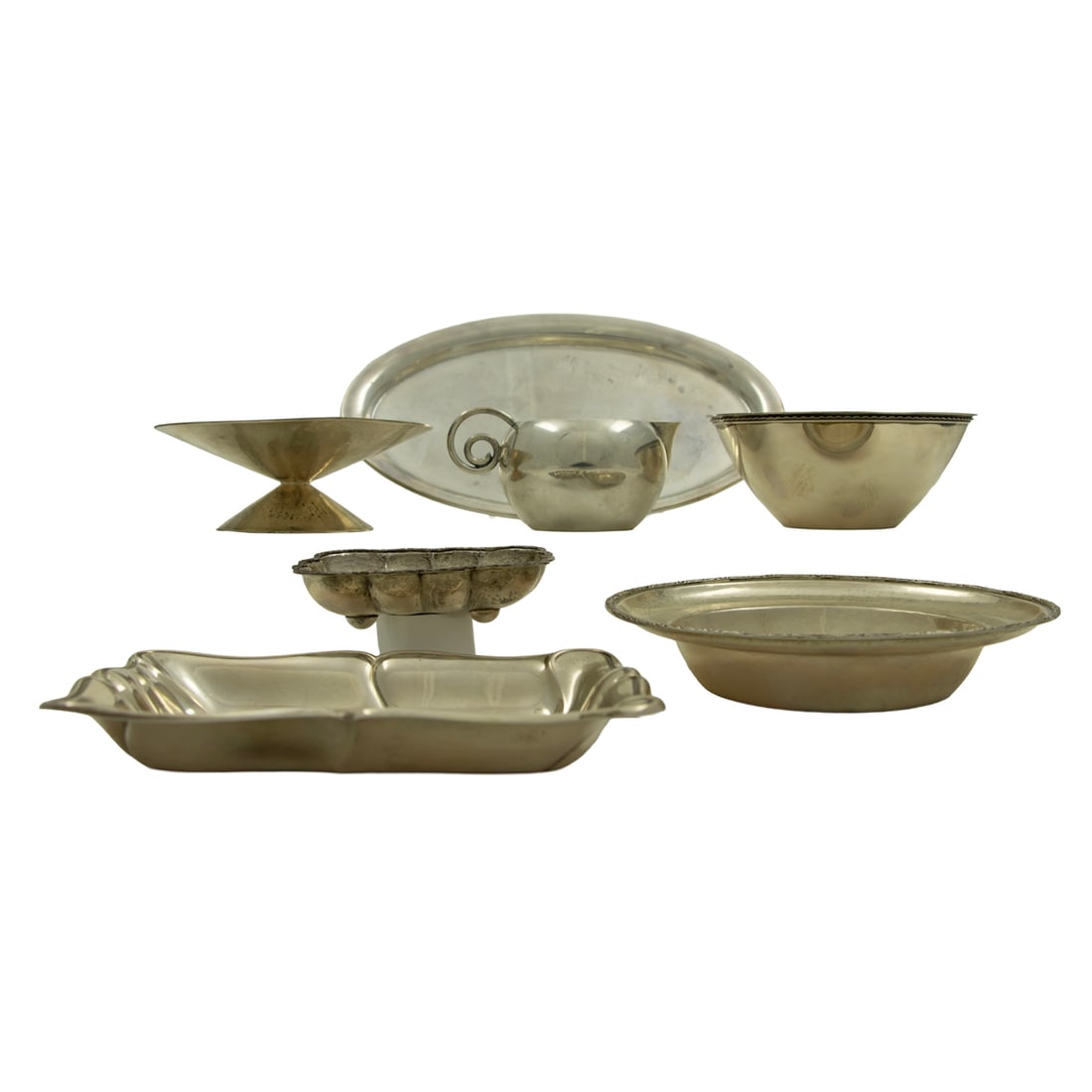 A group of Swedish and German sterling, 800-standard and 830-standard silver table articles (1 of 4)