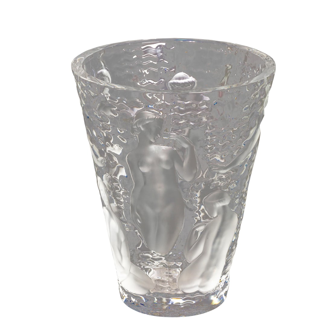 A Lalique glass Ondines vase (1 of 3)