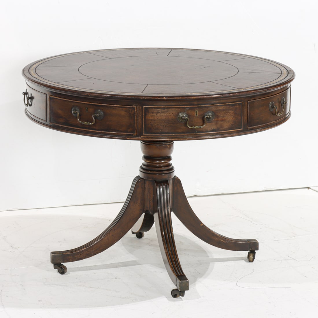 A Regency style drum table - 2