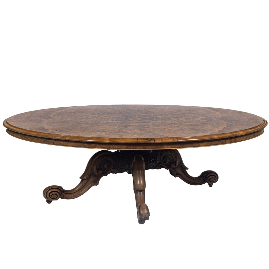 An English burl walnut coffee table (1 of 5)