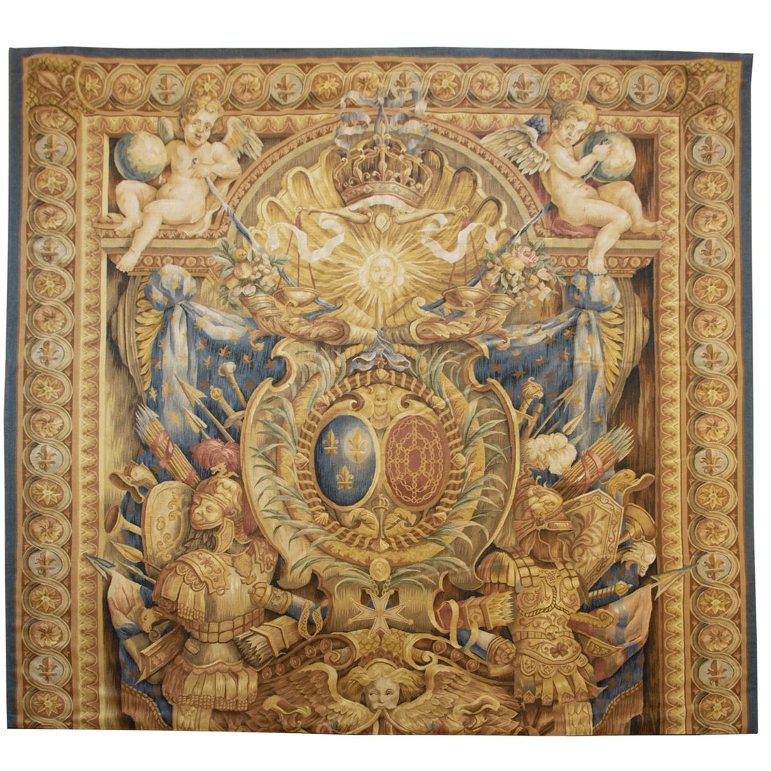 An Aubusson style wool tapestry in the French taste (1 of 1)