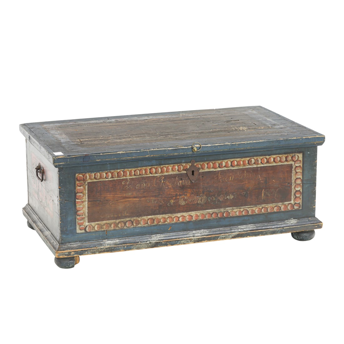 A Scandinavian blanket chest, circa 1800 (1 of 5)