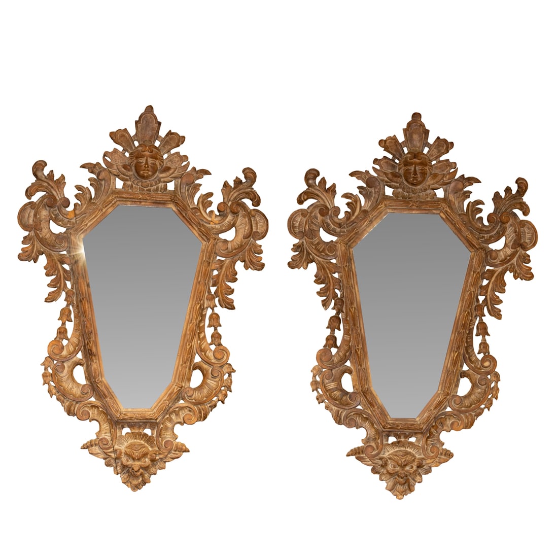 A pair of Italian Baroque style mirrors (1 of 5)