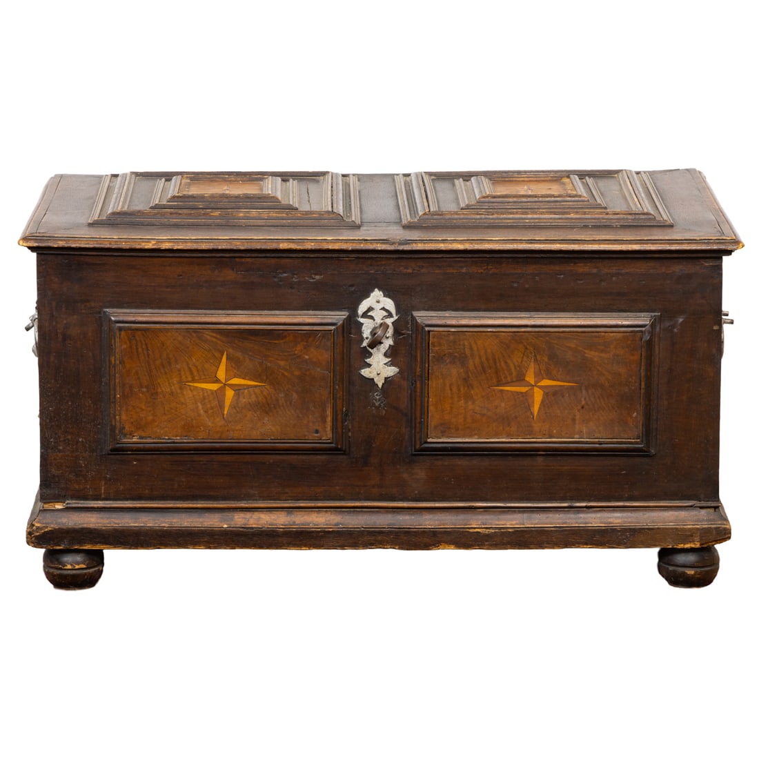 A Continental Baroque marquetry inlaid chest (1 of 6)