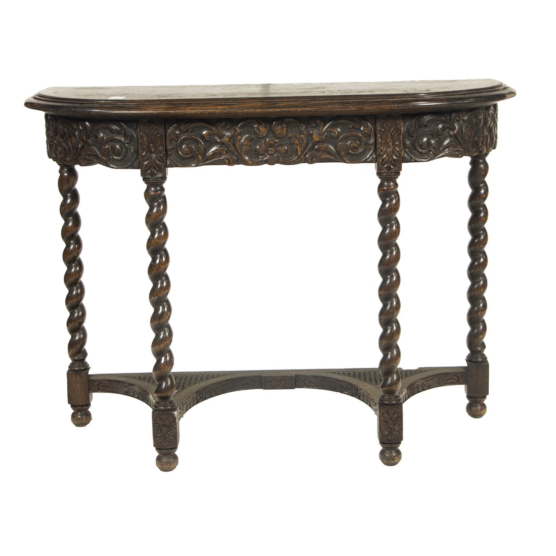 A Jacobean Revival oak console table (1 of 4)