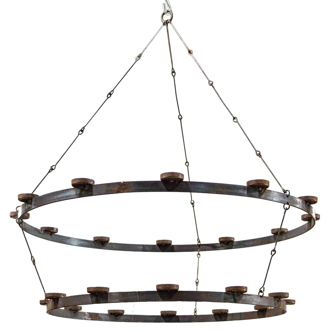 A Gothic style metal chandelier (1 of 2)