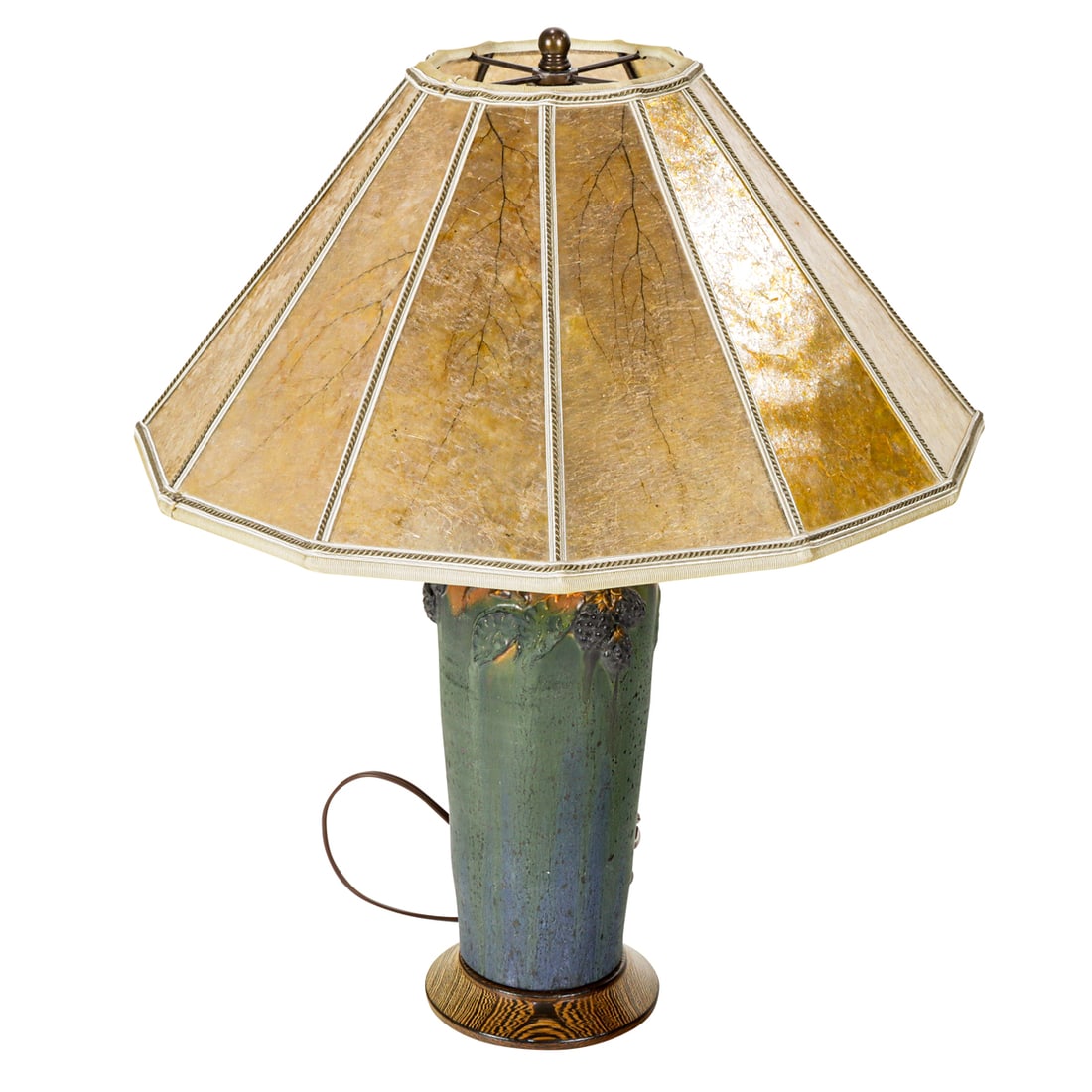 An Arts and Craft style pottery table lamp (1 of 5)