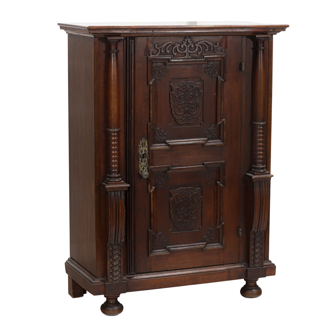 A Continental single door chest, circa 1850 (1 of 5)
