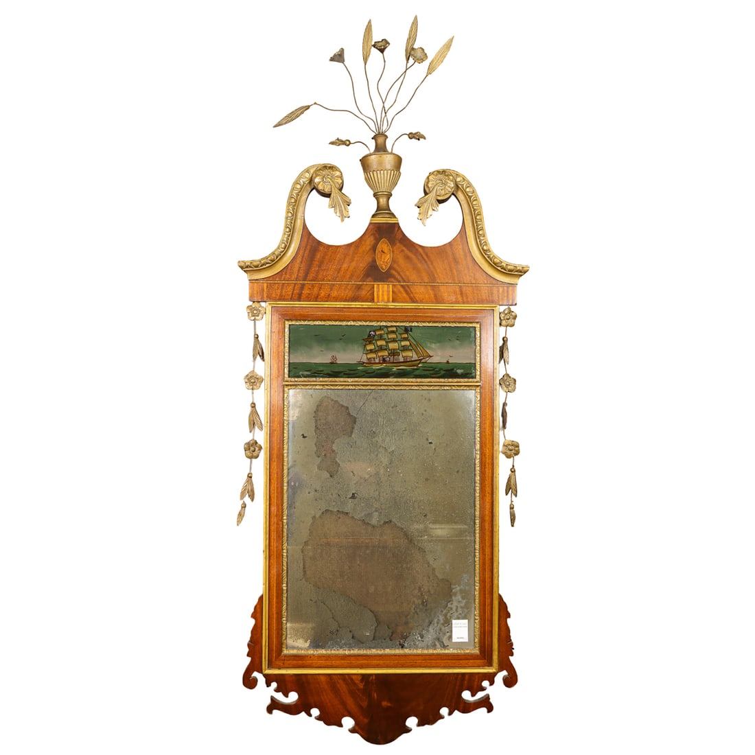 An American Federal eglomise inset (1 of 4)