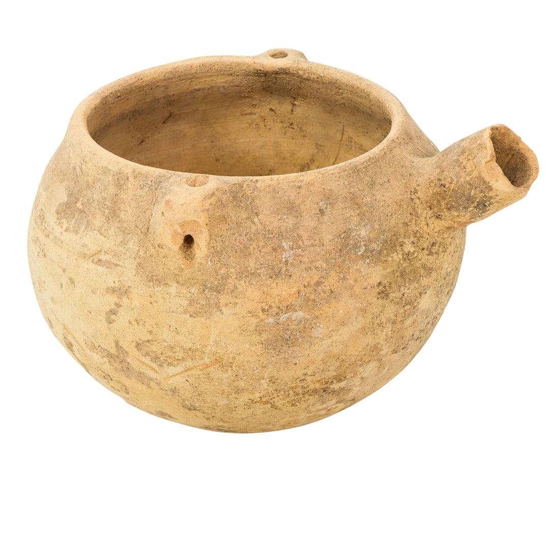 A Syrian antiquity spouted pottery vessel (1 of 4)