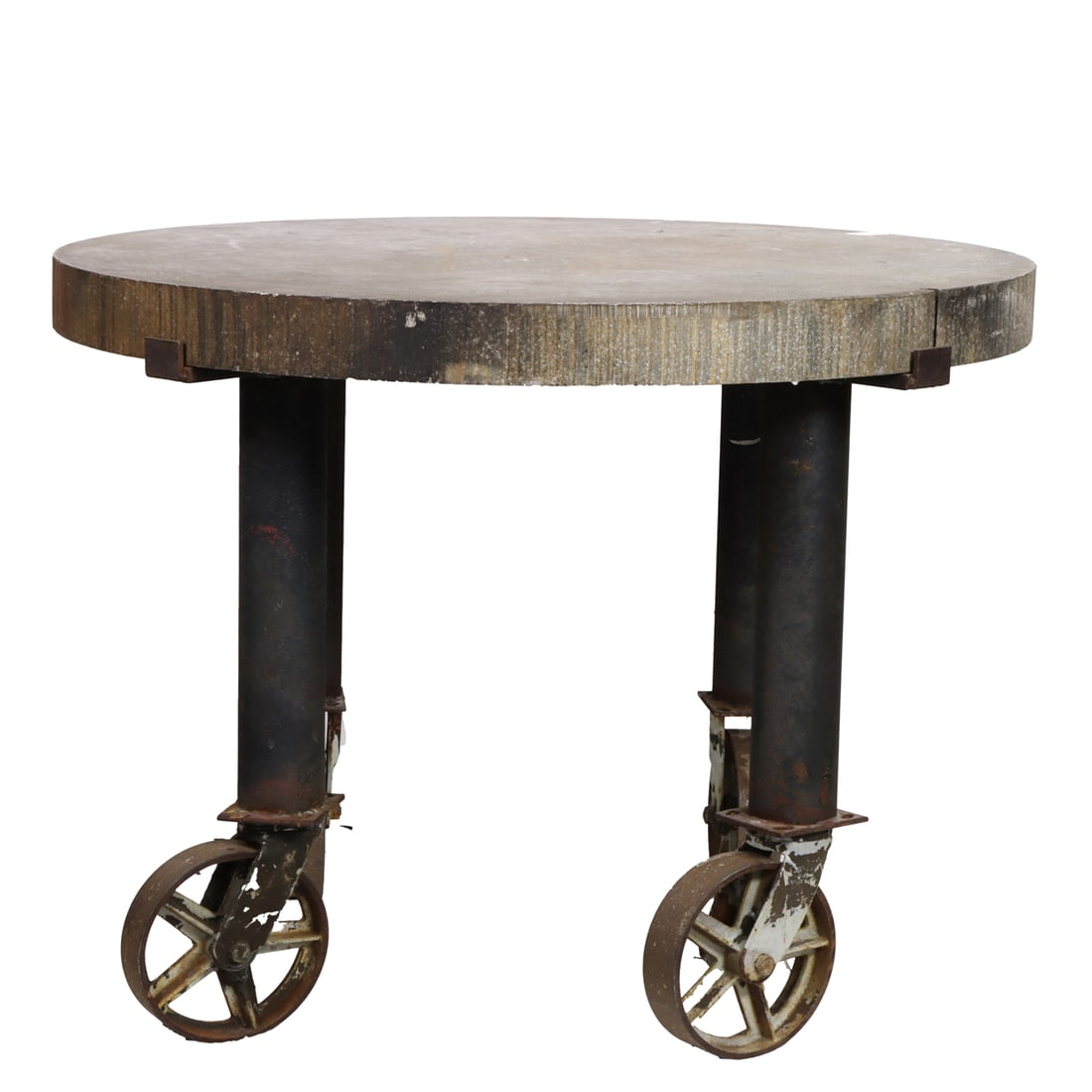 An Industrial round potting table (1 of 5)