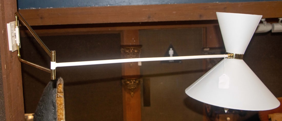 Two Robert Mathieu style custom wall lights - 6