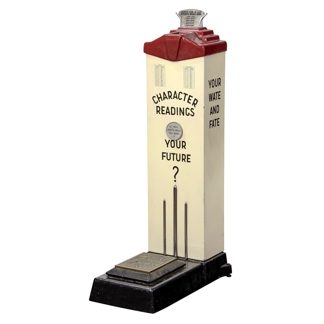 An Art Deco "Wate and Fate" penny scale (1 of 5)