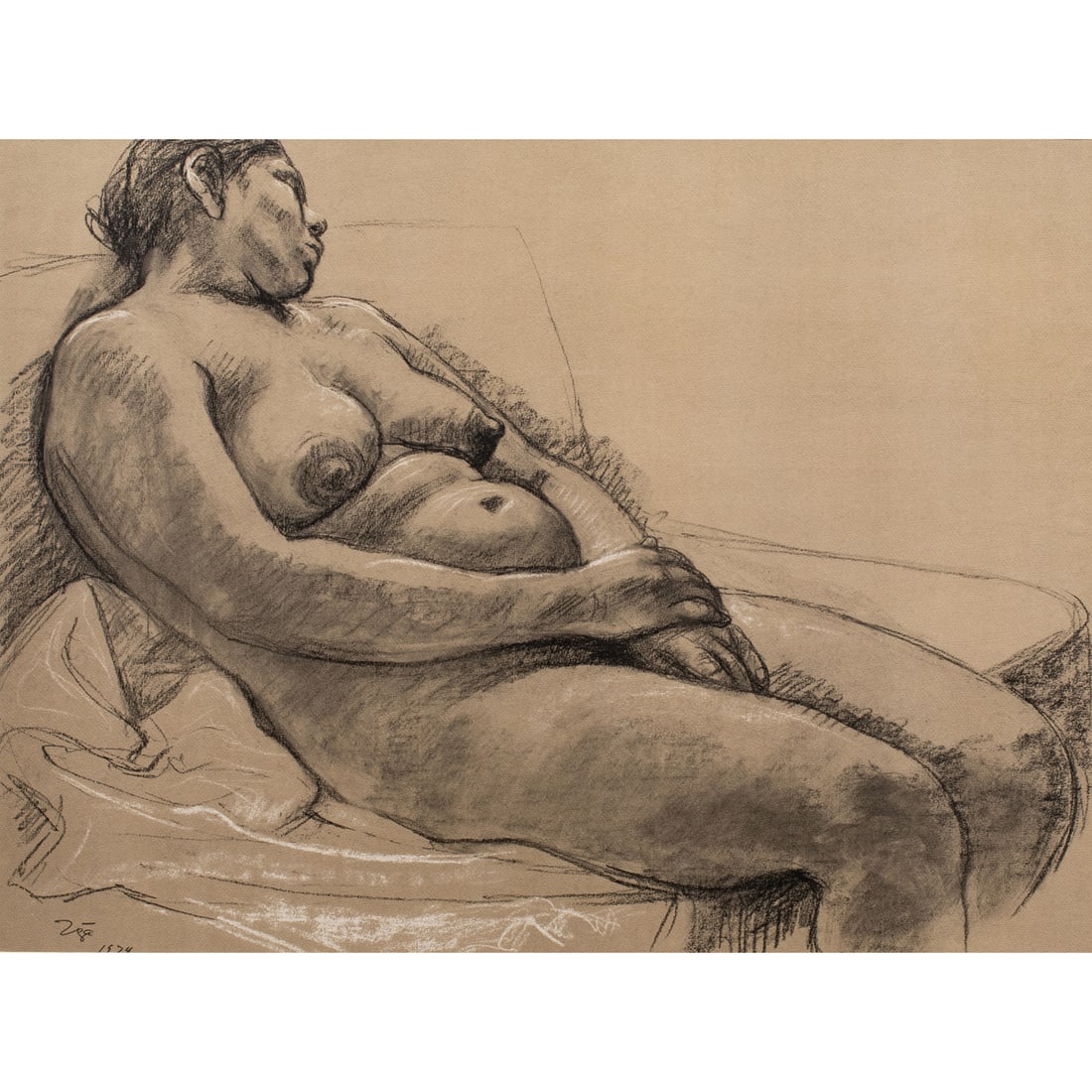 Work on paper, Francisco Zuniga (1 of 4)