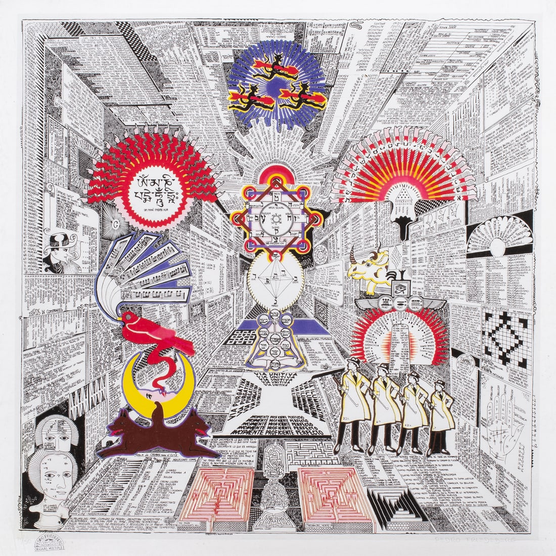 Print, Pedro Friedeberg: Pedro Friedeberg (Mexican, 1936-2026), Untitled, digital pigment print, pencil signed lower right, edition 14/50, image: 26"h x 26"w, overall (with frame): 34.5"h x 34.5"w