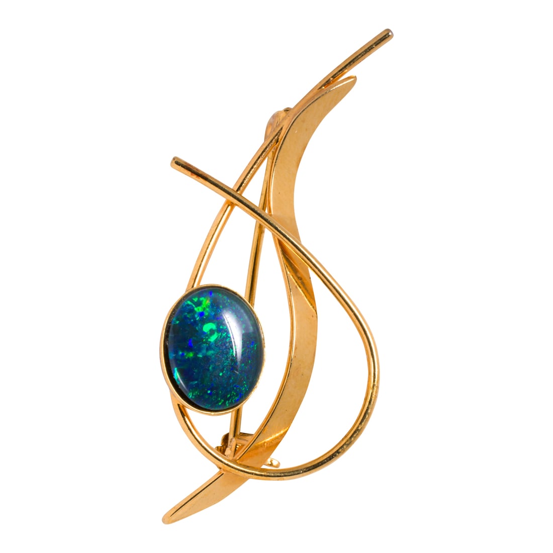 An opal and 14k gold pin (1 of 1)