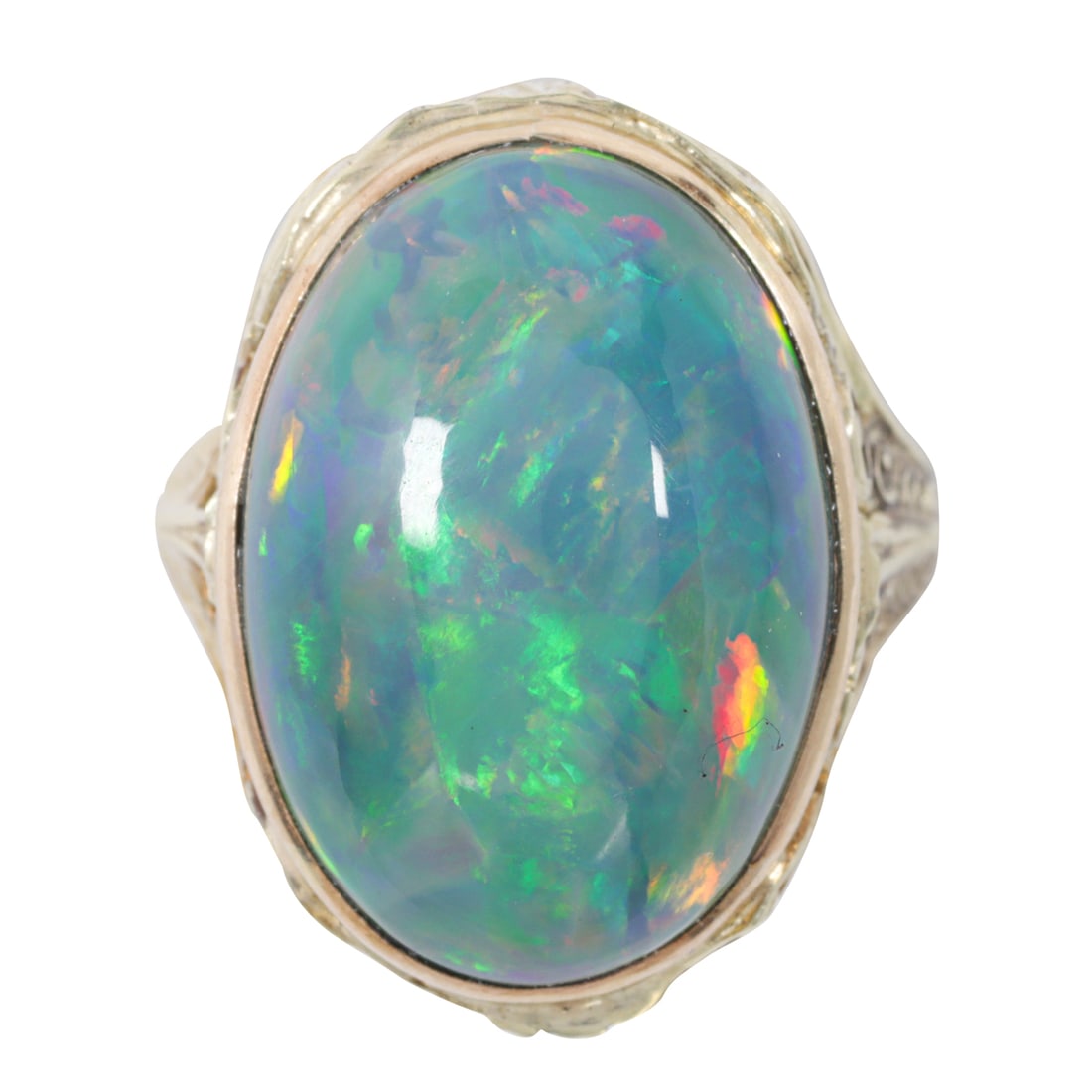 An opal and 14k gold ring (1 of 2)