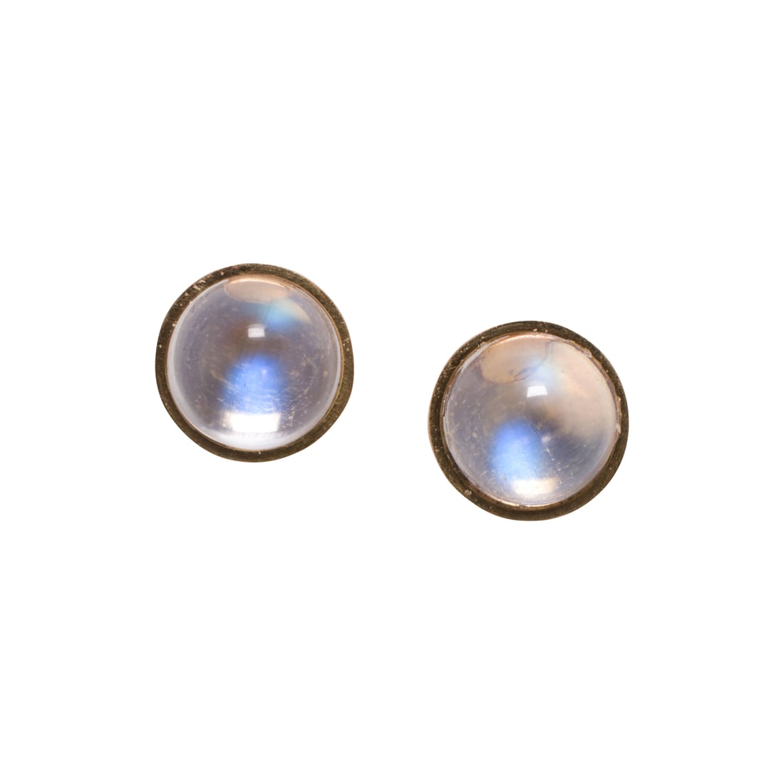 A pair of moonstone and 14k gold stud earrings (1 of 1)