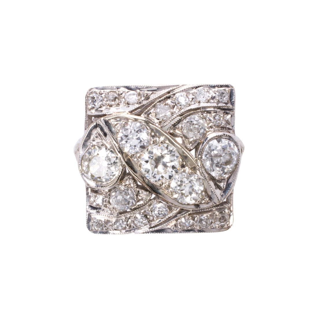 A diamond and 14k white gold ring (1 of 2)