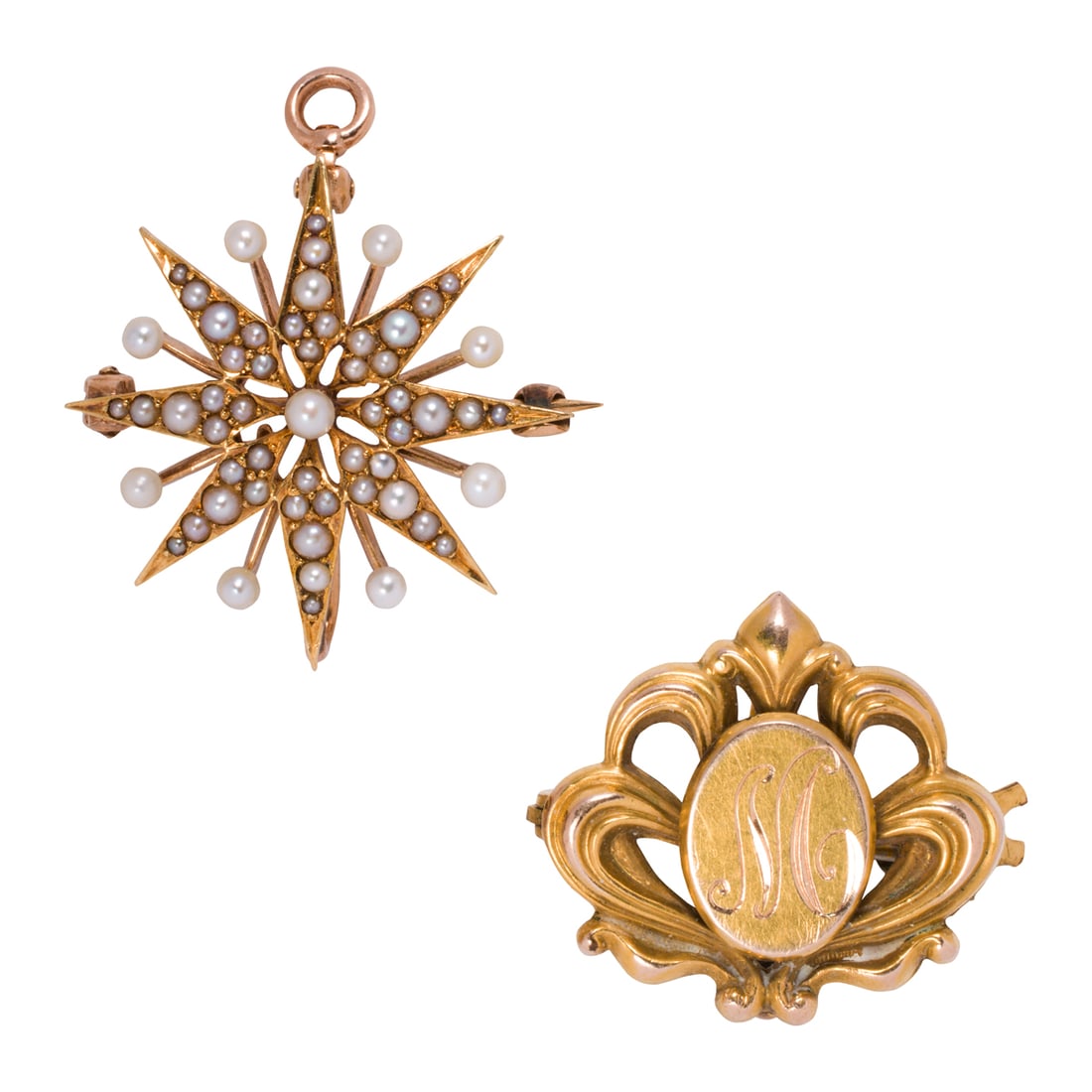 Two Victorian brooch-pendants (1 of 1)