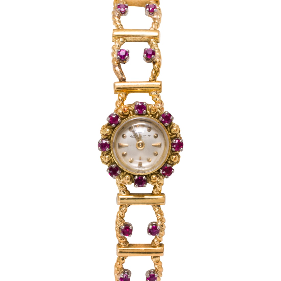 A Jaeger-LeCoultre ruby and 18k gold watch (1 of 2)
