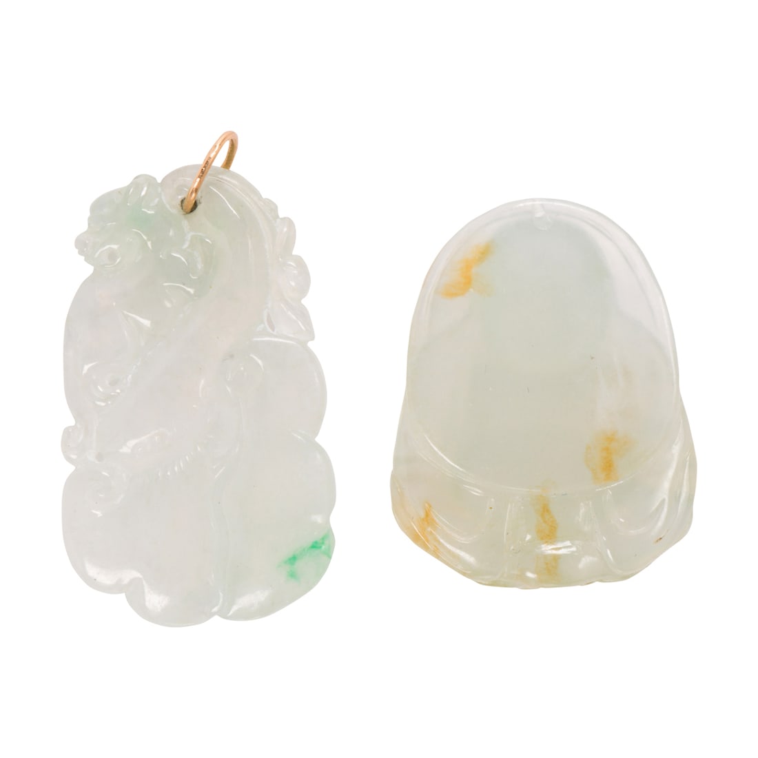 Five ice jade pendants - 4