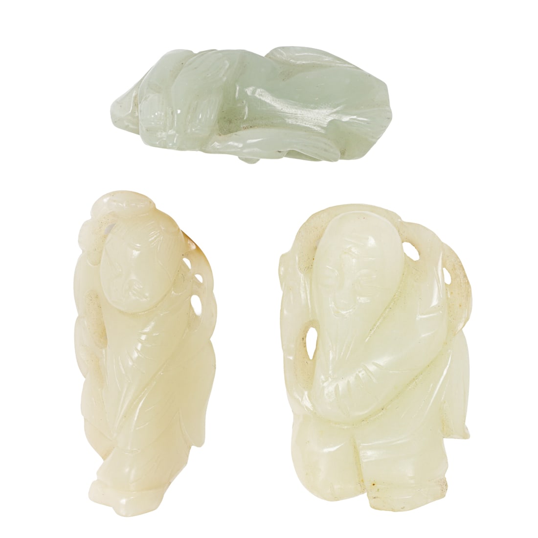 (lot of 3) Chinese jade toggles (1 of 3)