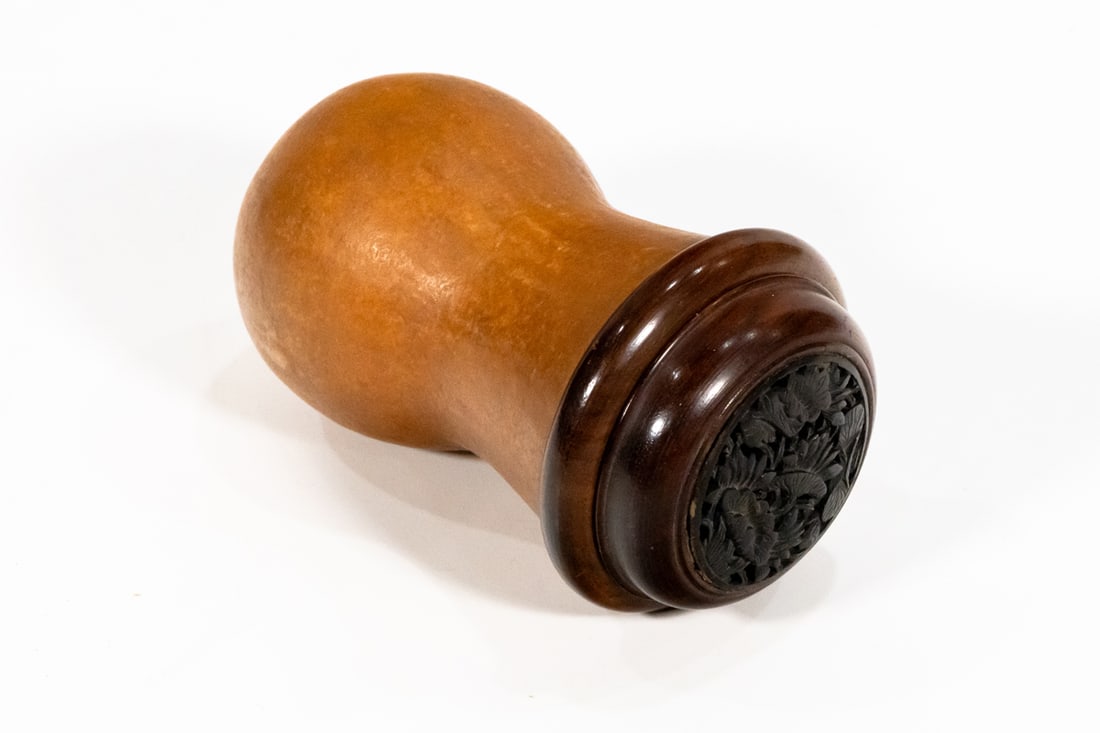 A Chinese molded gourd cricket cage (1 of 3)