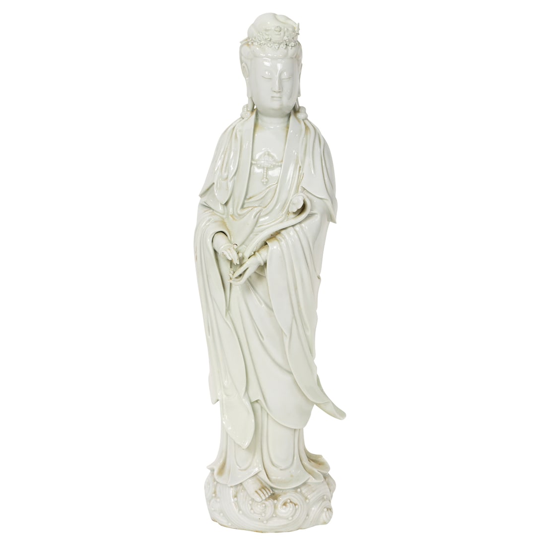 A Chinese Dehua standing figure of Guanyin (1 of 5)