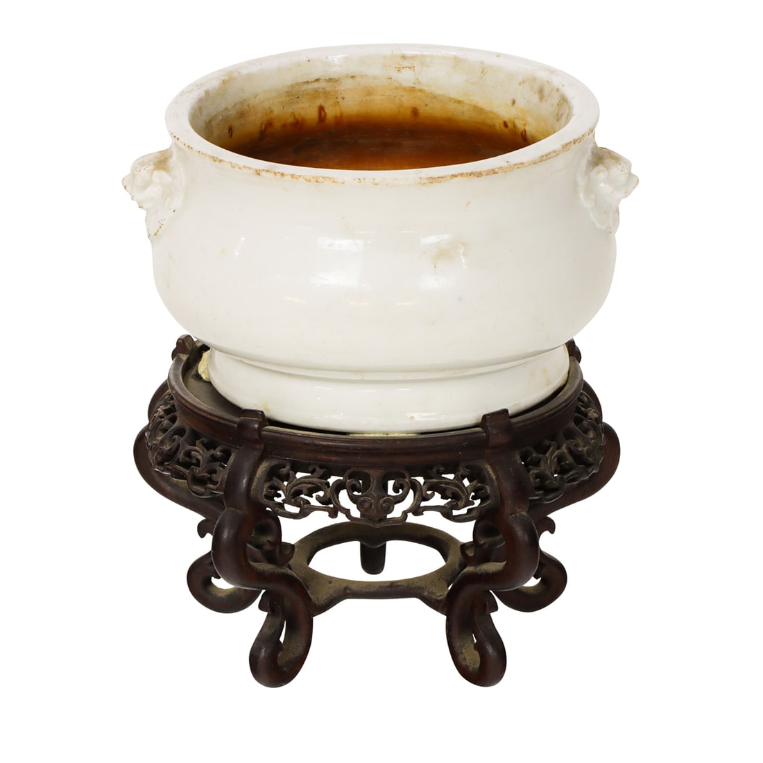 A Chinese Dehua incense burner (1 of 3)