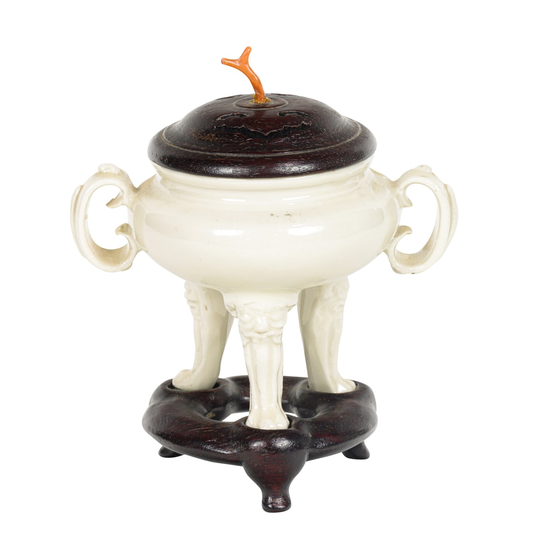 A Chinese Dehua tripod censer (1 of 5)