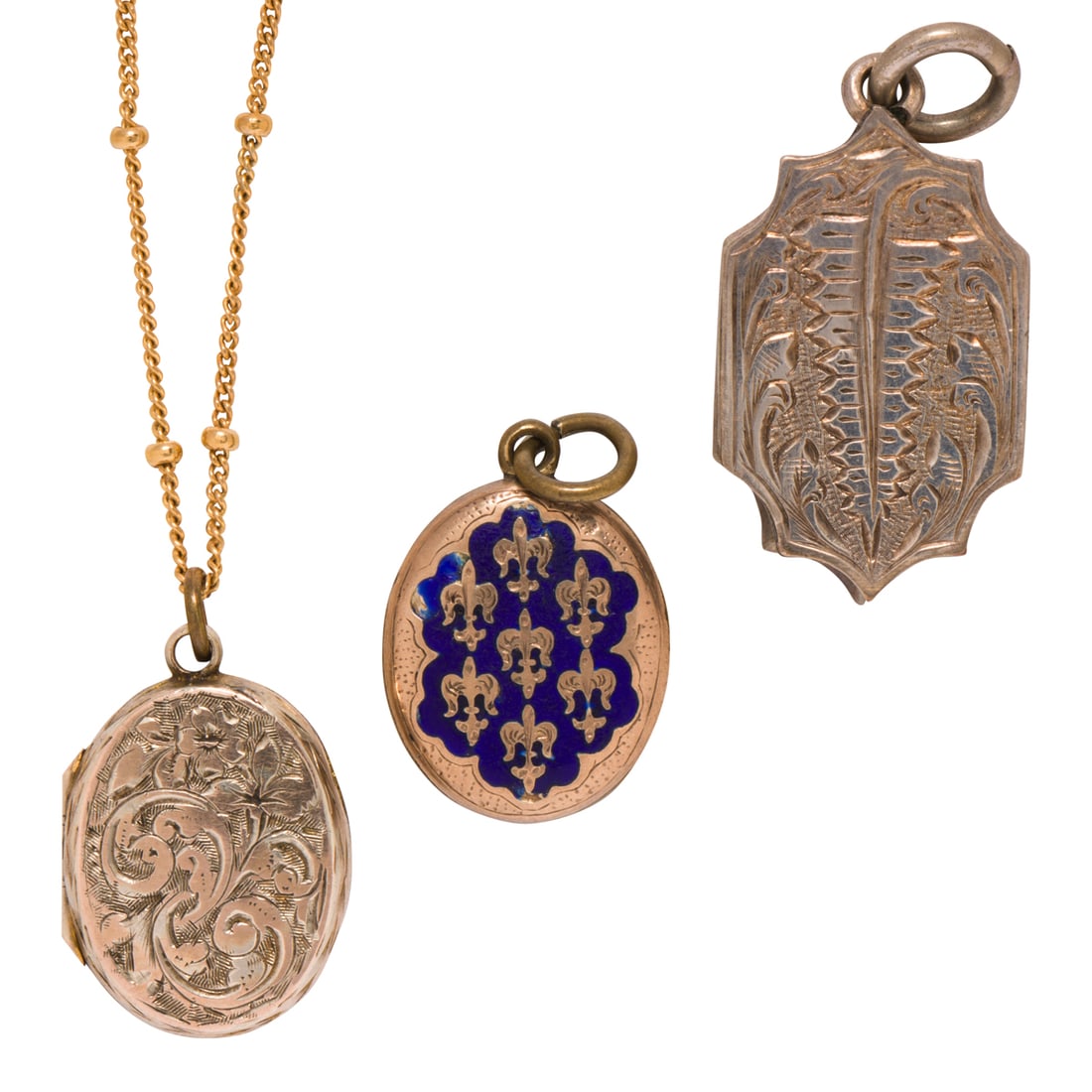 Three Victorian lockets (1 of 2)