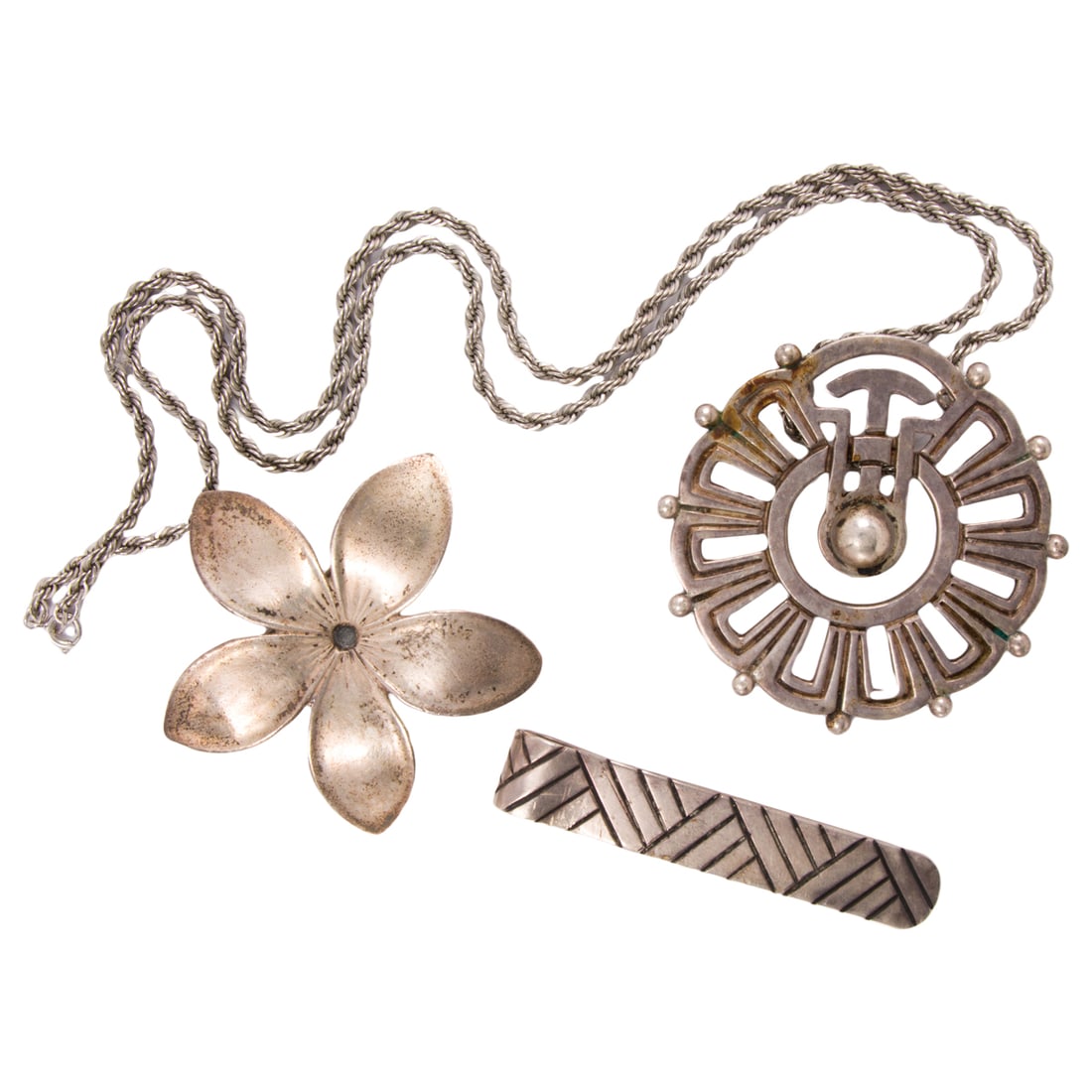 Three silver items including Raphael Dominguez, Ming's, and Reviro & Maria Castillos (1 of 1)