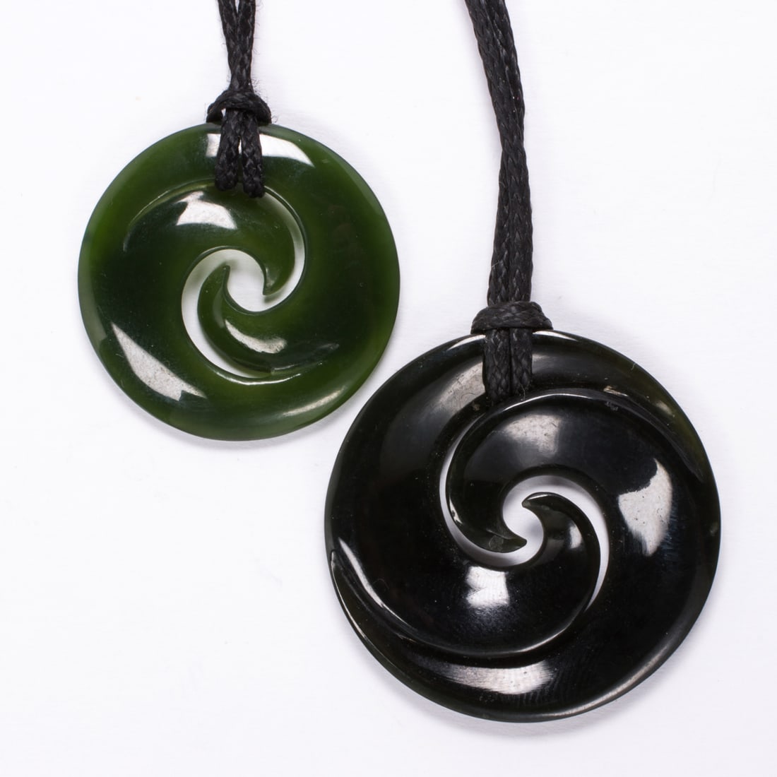 Two hardstone Koru necklaces (1 of 1)