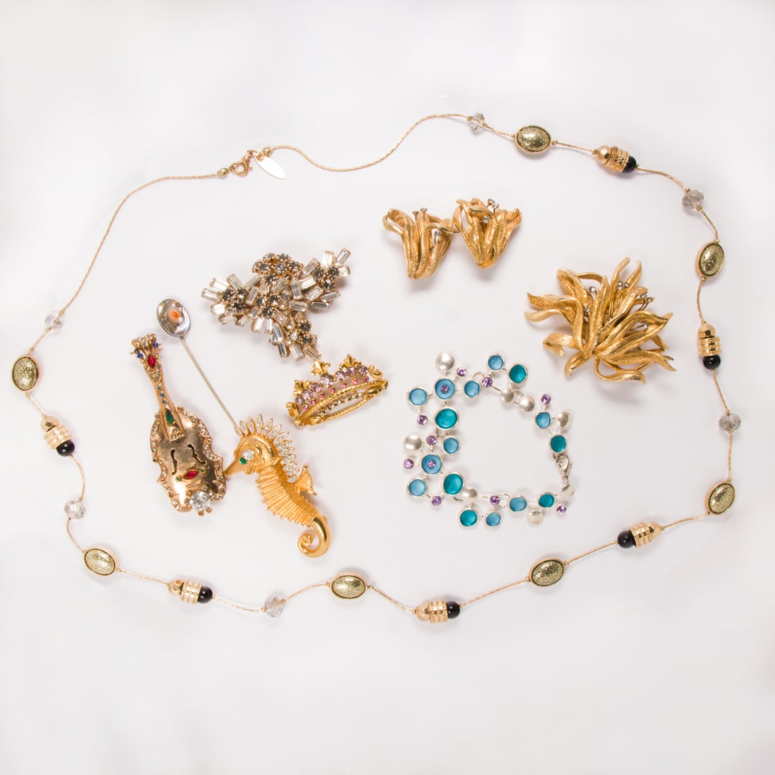 Eleven Pieces of Costume Jewelry (1 of 1)
