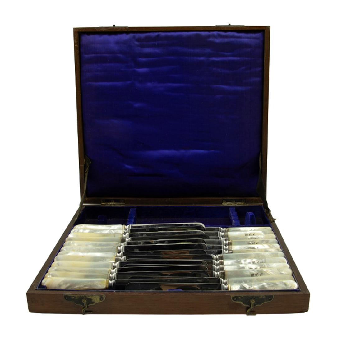 A twenty-four piece Victorian silver-plated and mother-of-pearl fish service (1 of 2)
