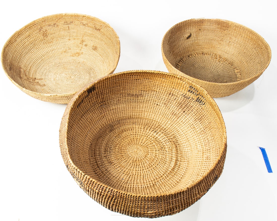 A group of three Native American baskets (1 of 3)